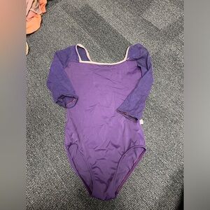 Purple Long-Sleeve Women's Bodysuit